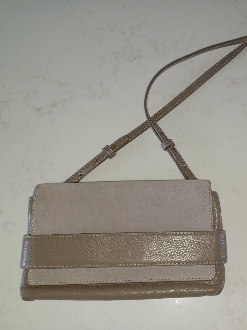 Banana Republic suede/leather shoulder bag